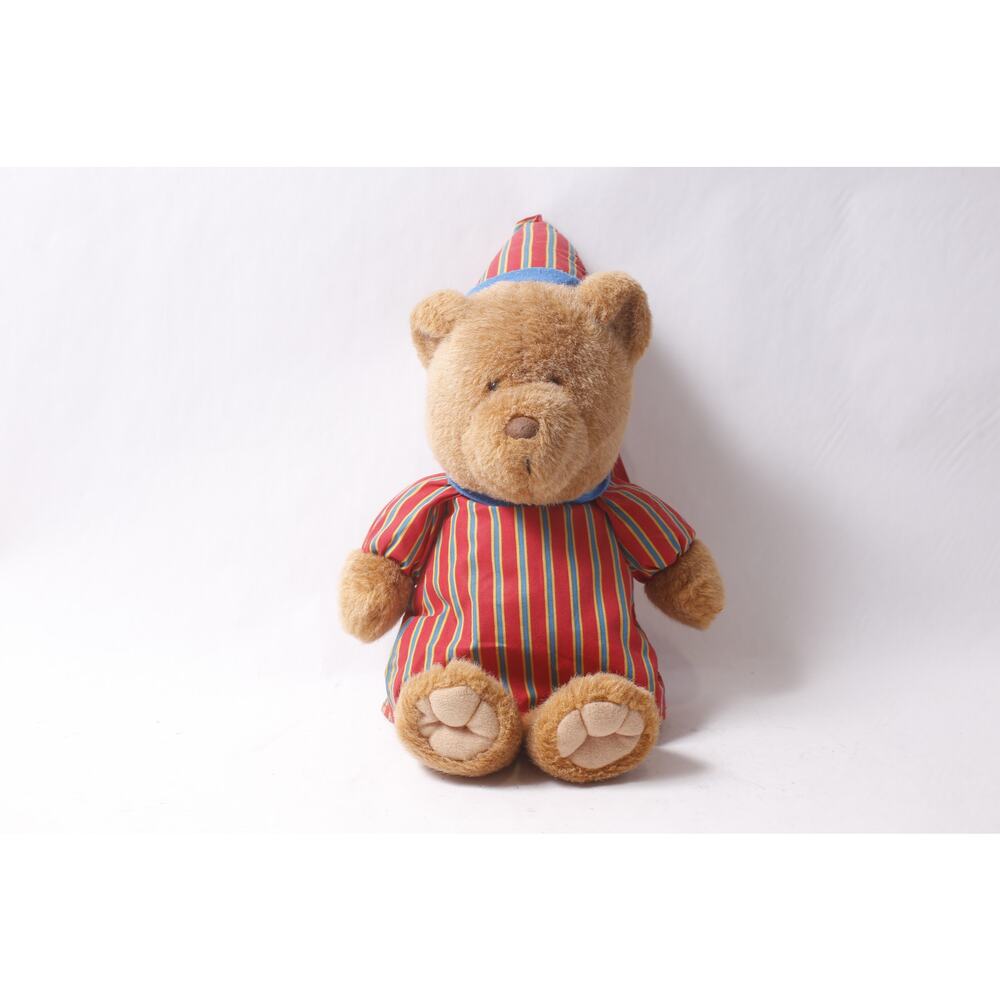 1992 Avon Sleepy Sherman Plush Bear in Striped Pajamas FLAWED ~ 260514-WH 1369